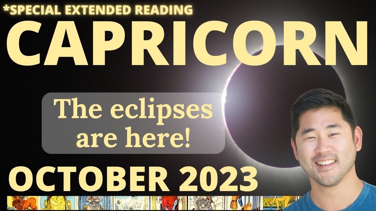CAPRICORN October 2023 - READY FOR YOUR LIFE-CHANGING MONTH? ECLIPSES BRING IT🌠 Tarot Horoscope♑️