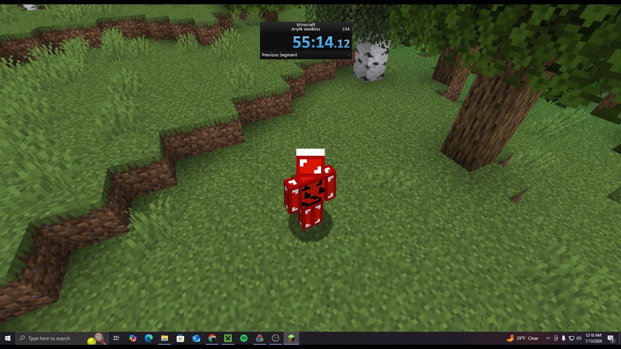 55:14 Minecraft Hardcore speedrun Random seed Any% Glitchless 1.16