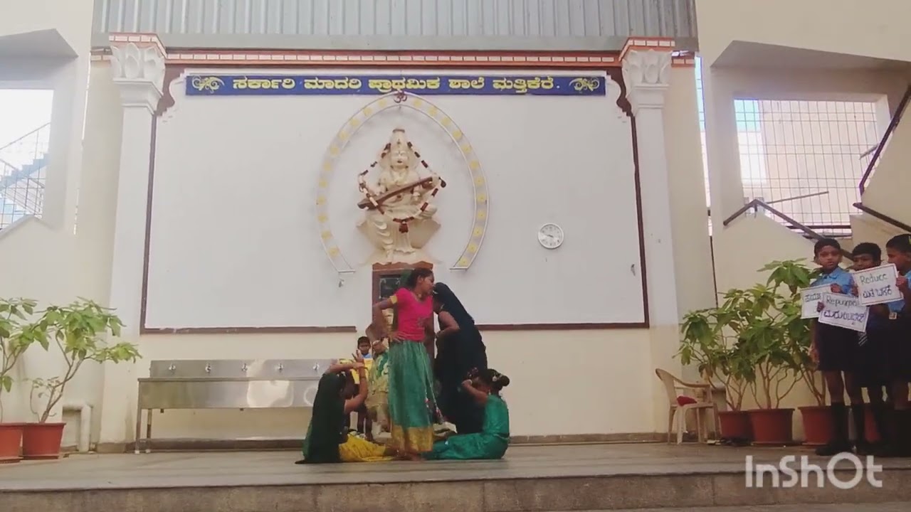 Parisara samrakshane dance and speech. GMPS Mathikere 