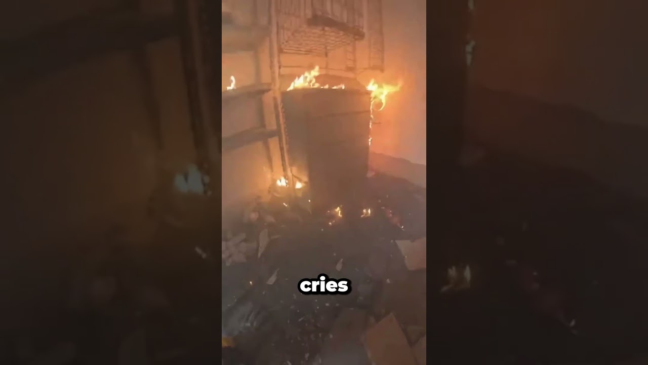 Firefighter Saves Parrot From Burning Pet Shop 🦜🔥 #rescue