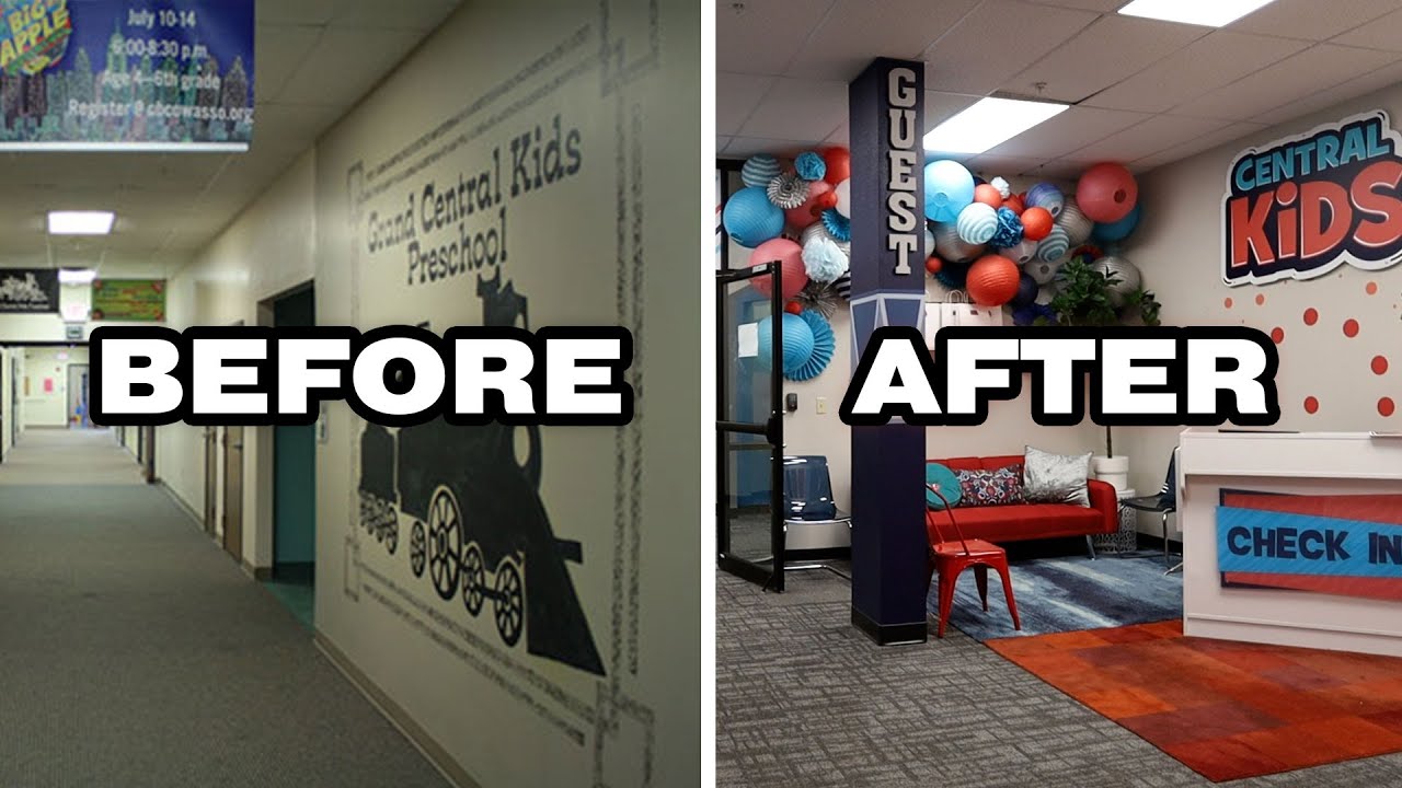 TOUR our Remodeled Kids Check In Space - Tech Tips