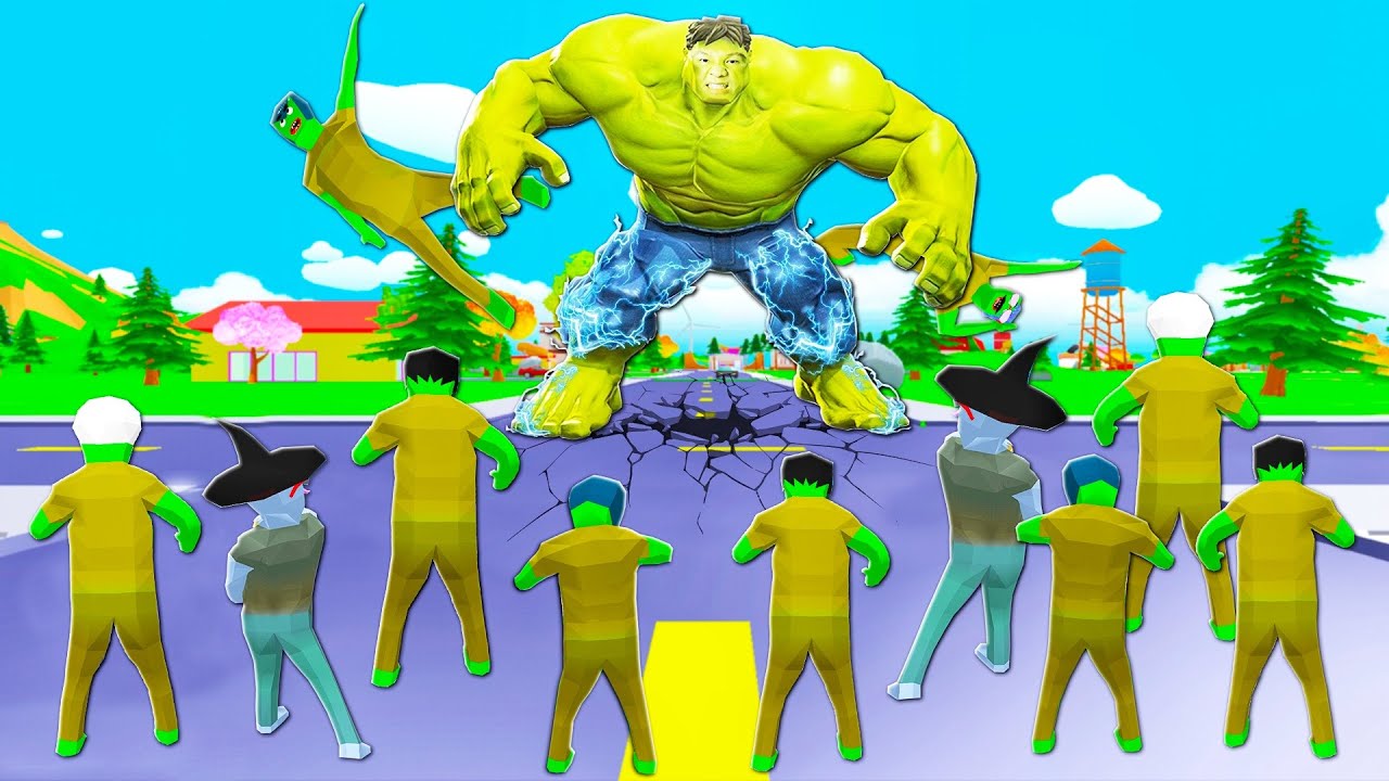 NẾU SLENDERMAN PHÁT HIỆN ĐẠI DỊCH ZOMBIE TIẾN HOÁ THÀNH KHỔNG LỒ XANH(HULK) TRONG DUDE THEFT WARS