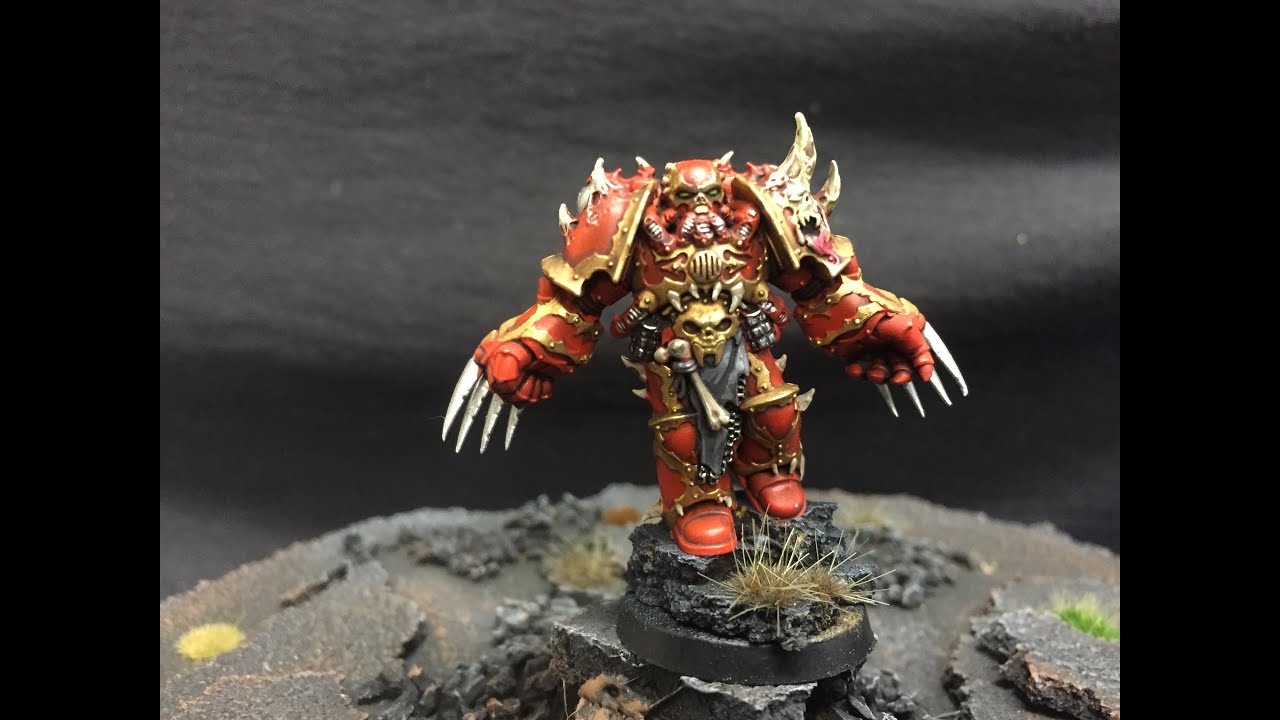 How to Paint Chaos Space marine Chosen from Dark Vengeance