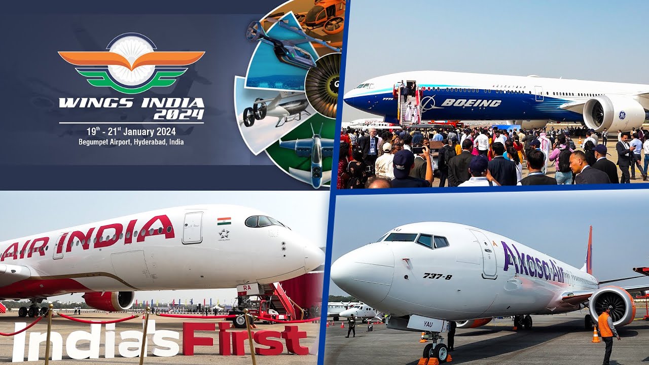Wings India 2024 Kicksoff In Hyderabad At Begumpet Airport | Hybiz tv live