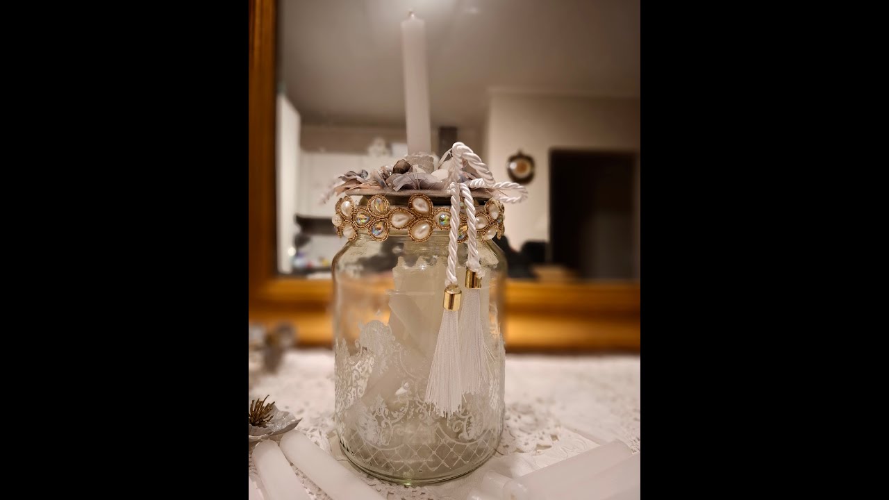 Anleitung Kerzenglas - Candle jar,  instructions