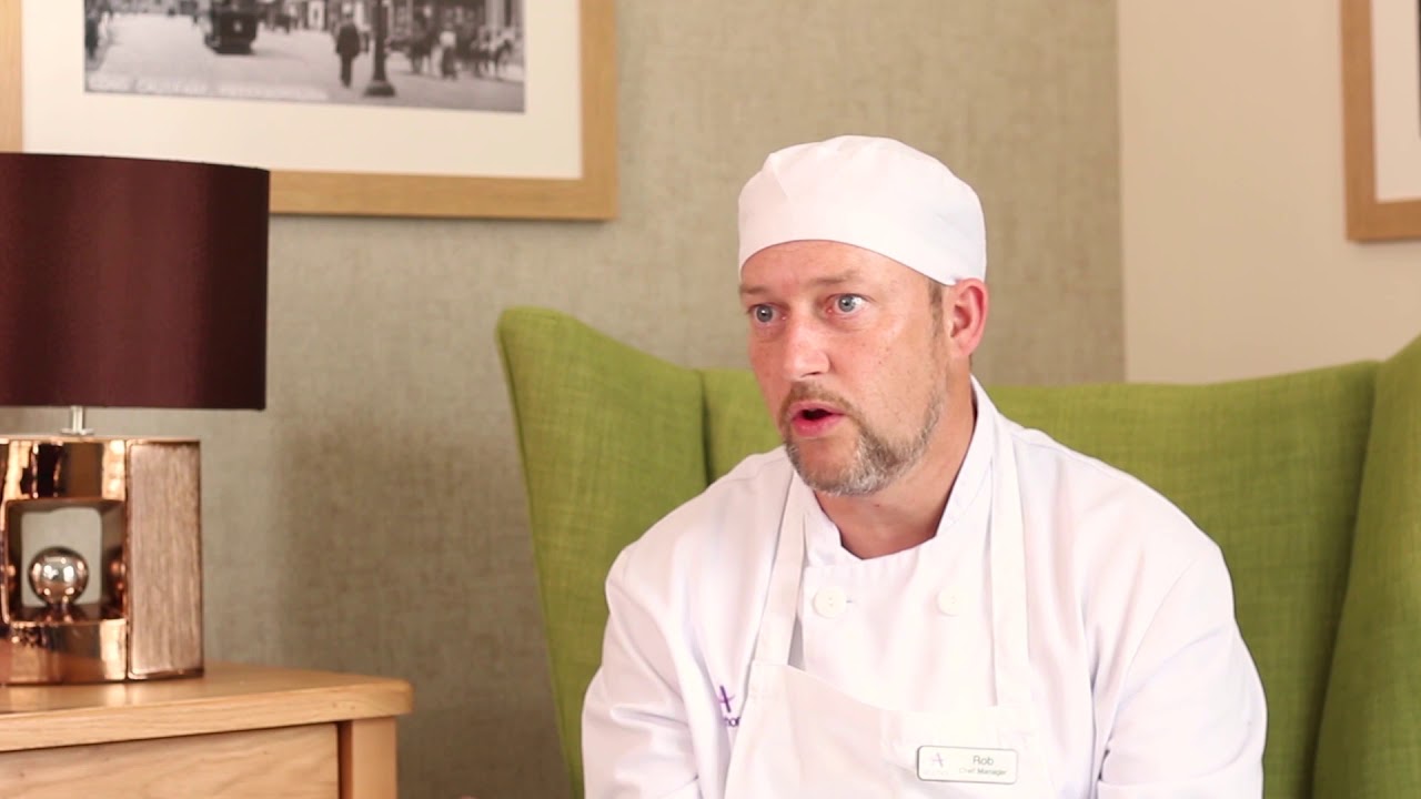 Chef Manager Rob gives an overview of the menu and approach to catering at Clayburn Court care home