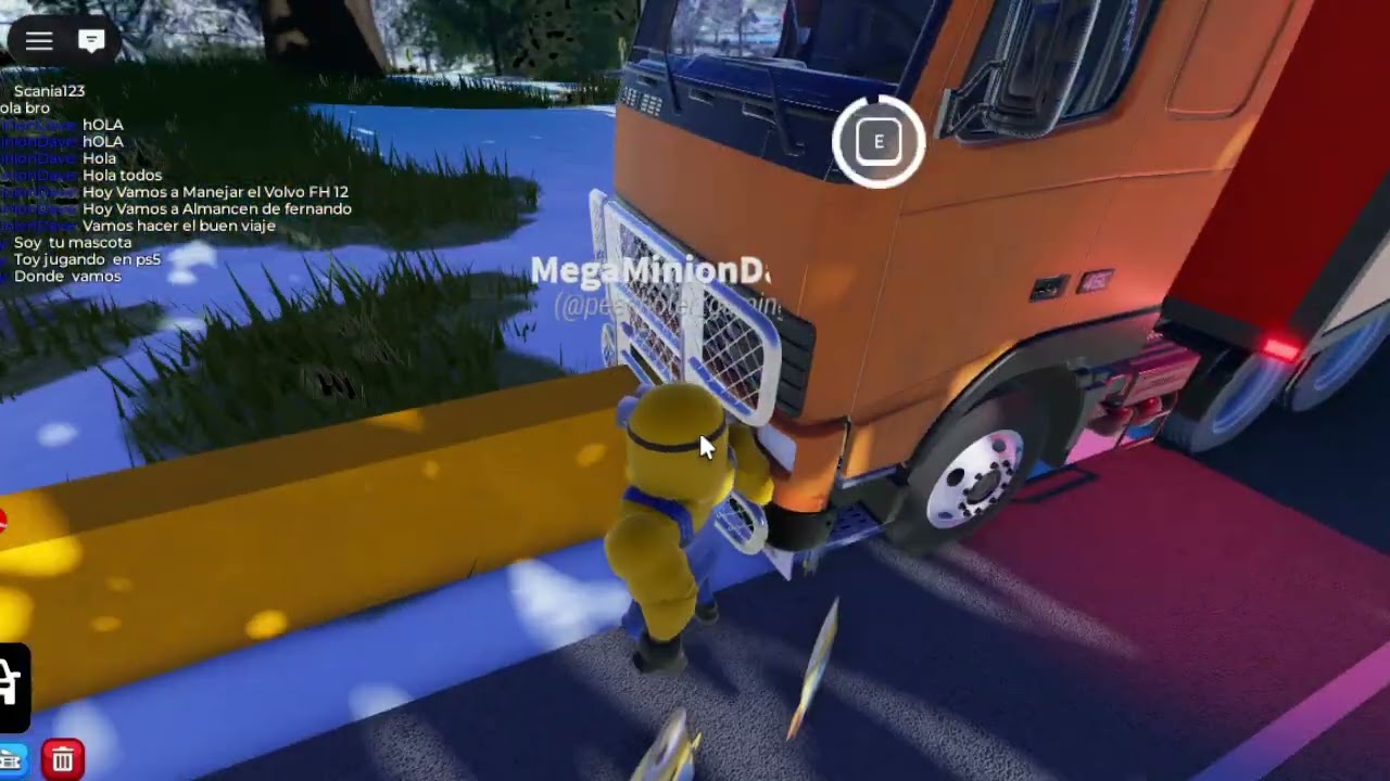 Manejando El Volvo FH 12 Alamancen de Fernando-El Hangar Trucking Empire Roblox