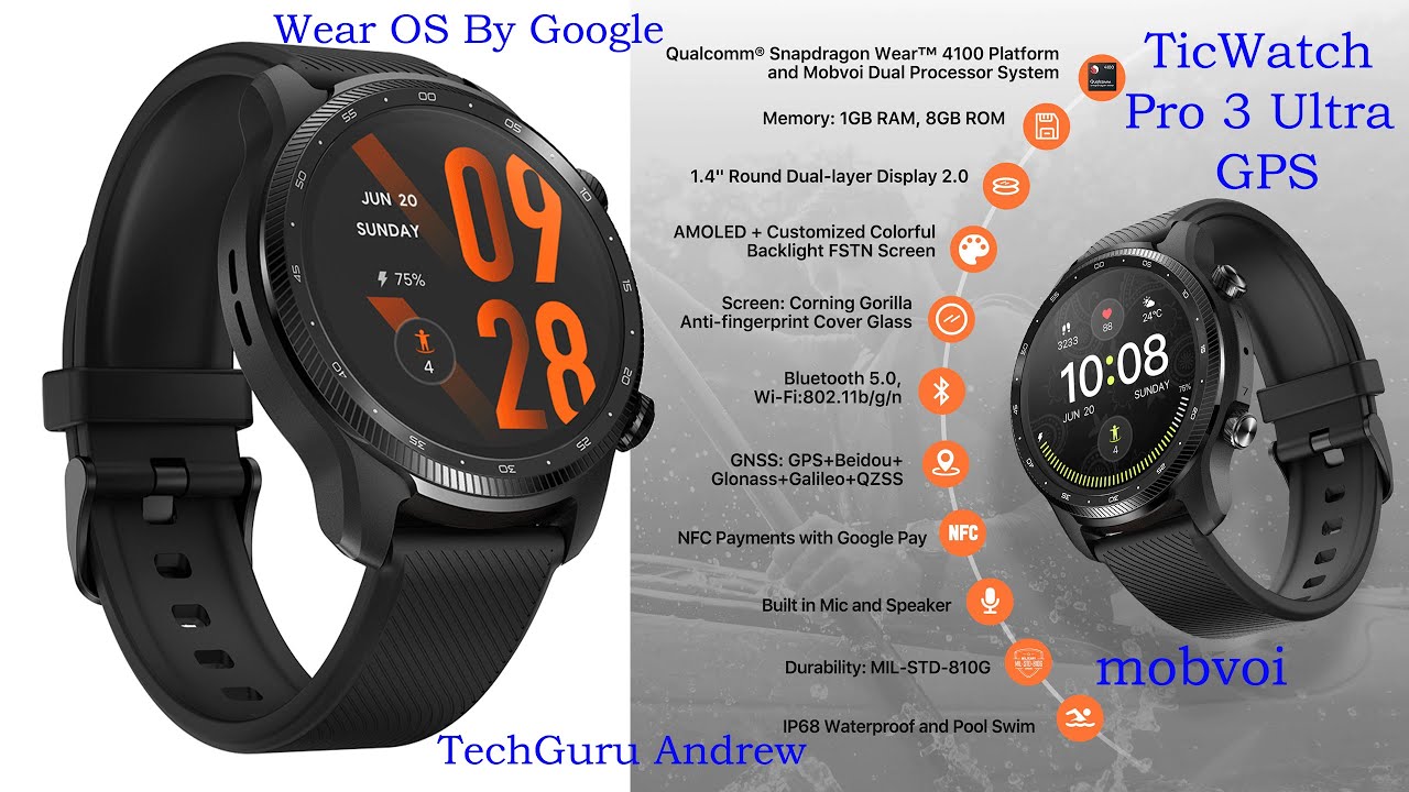 TicWatch Pro 3 Ultra GPS Smartwatch REVIEW
