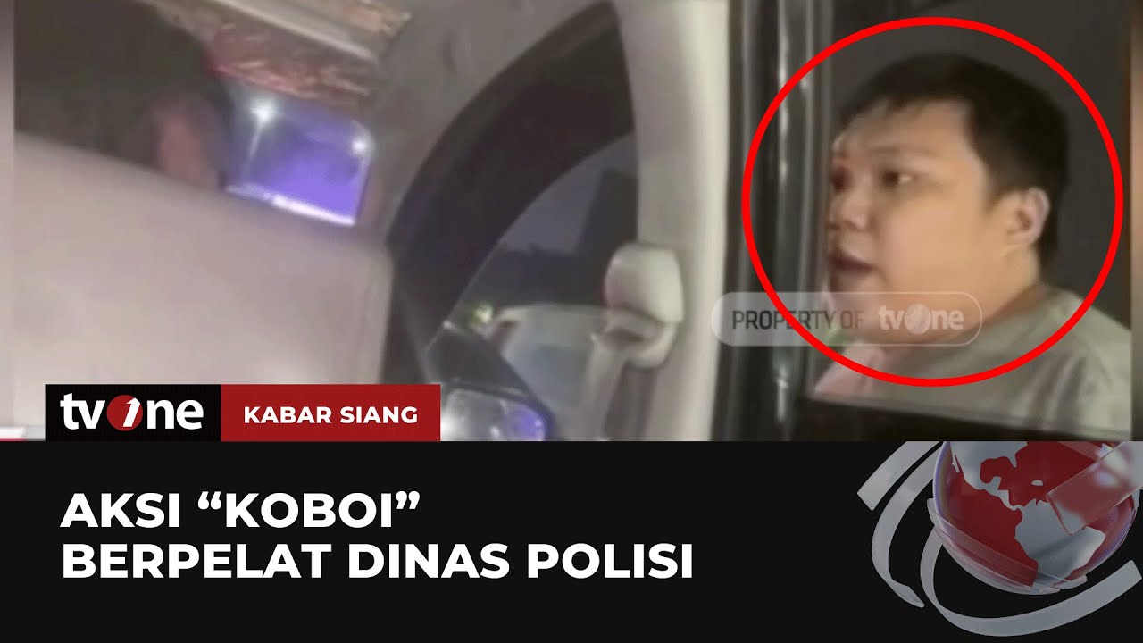 Viral Aksi 'Koboi' Pengendara Mobil Pelat Dinas Polisi | Kabar Siang tvOne