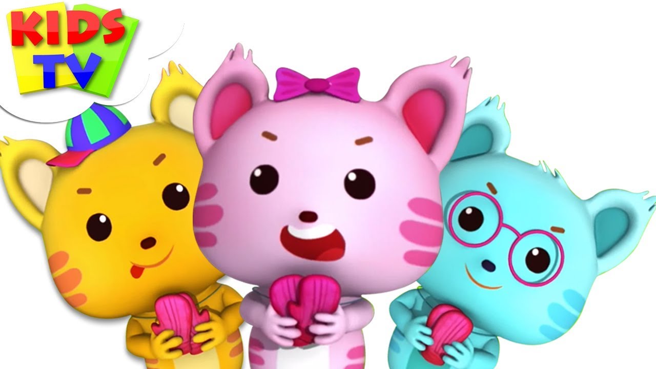 Three Little Kittens | Little Eddie Cartoons | Kindergarten Nursery Rhymes For Children by Kids Tv