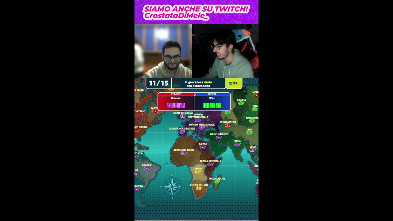 ⚔️🥧 I CDM VANNO IN GUERRA!!🥧⚔️ Risiko Online con luke_6169e roc_tv