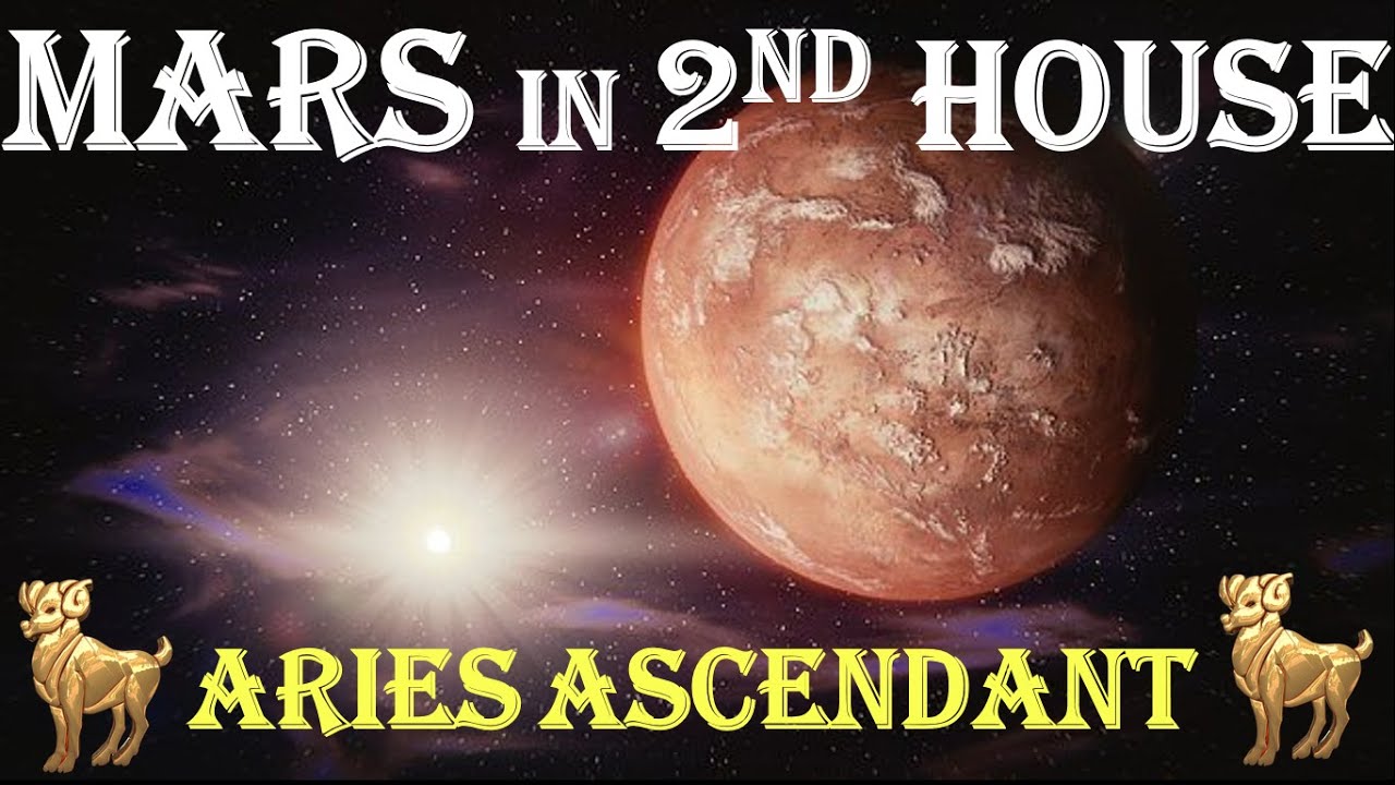 Mars in 2nd house for Aries ascendant | Mars in Aries in 2nd house | 1st house lord in 2nd house