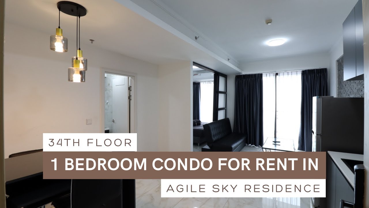 N3784168 - 34th Floor 1 Bedroom Condo For Rent in Agile Sky Residence | Unit A34-15A