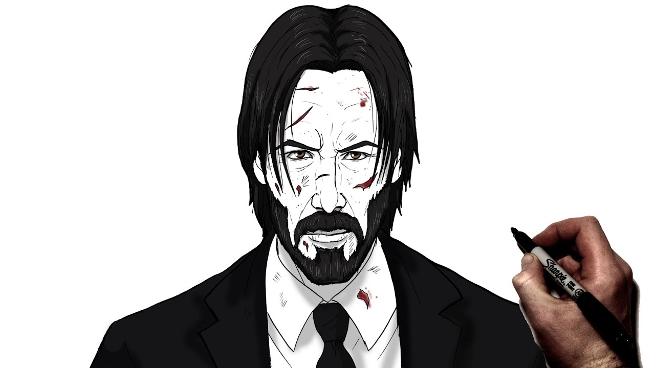 How To Draw John Wick | Step By Step