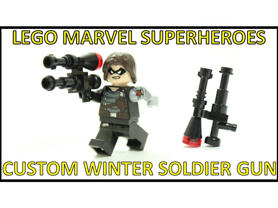 LEGO MARVEL SUPERHEROES CUSTOM WINTER SOLDIER GAME GUN