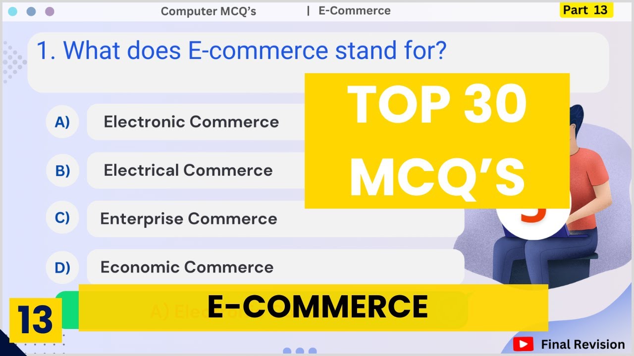 Top 30 E-Commerce MCQs for Competitive Exams | SSC, UPSC, JKSSB, SSB