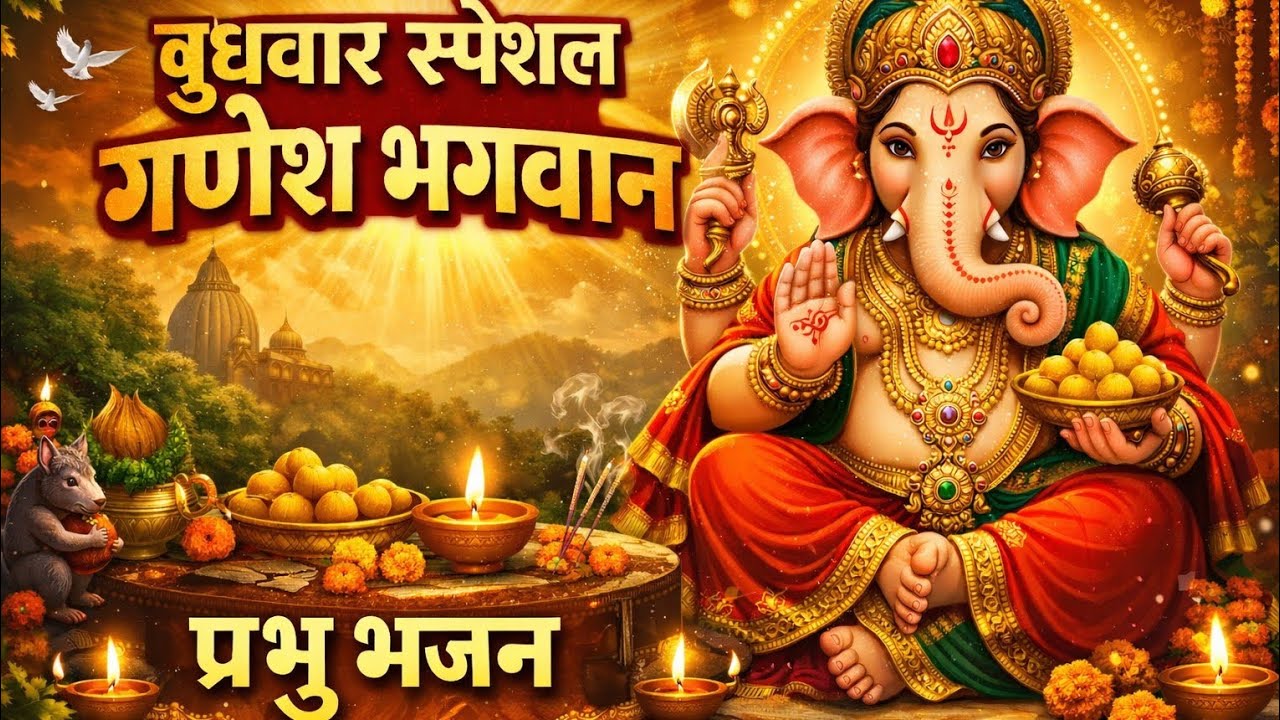 ​श्री गणेश बुधवार महामंत्र  बुधवार के दिन इस जाप से मिलेगी सफलता | Ganesh Mantra | New Ganesh Bhajan