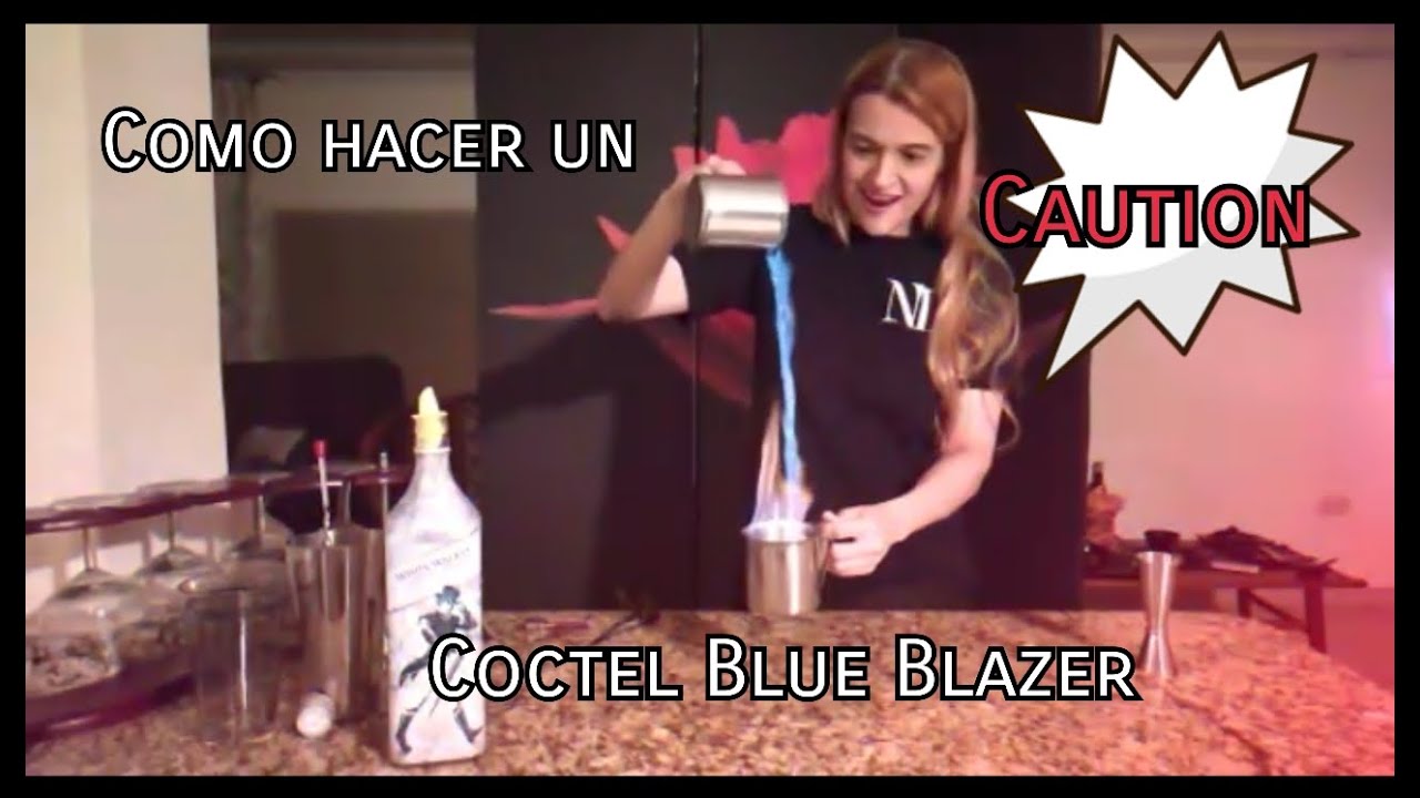Como hacer el cóctel Blue Blazer