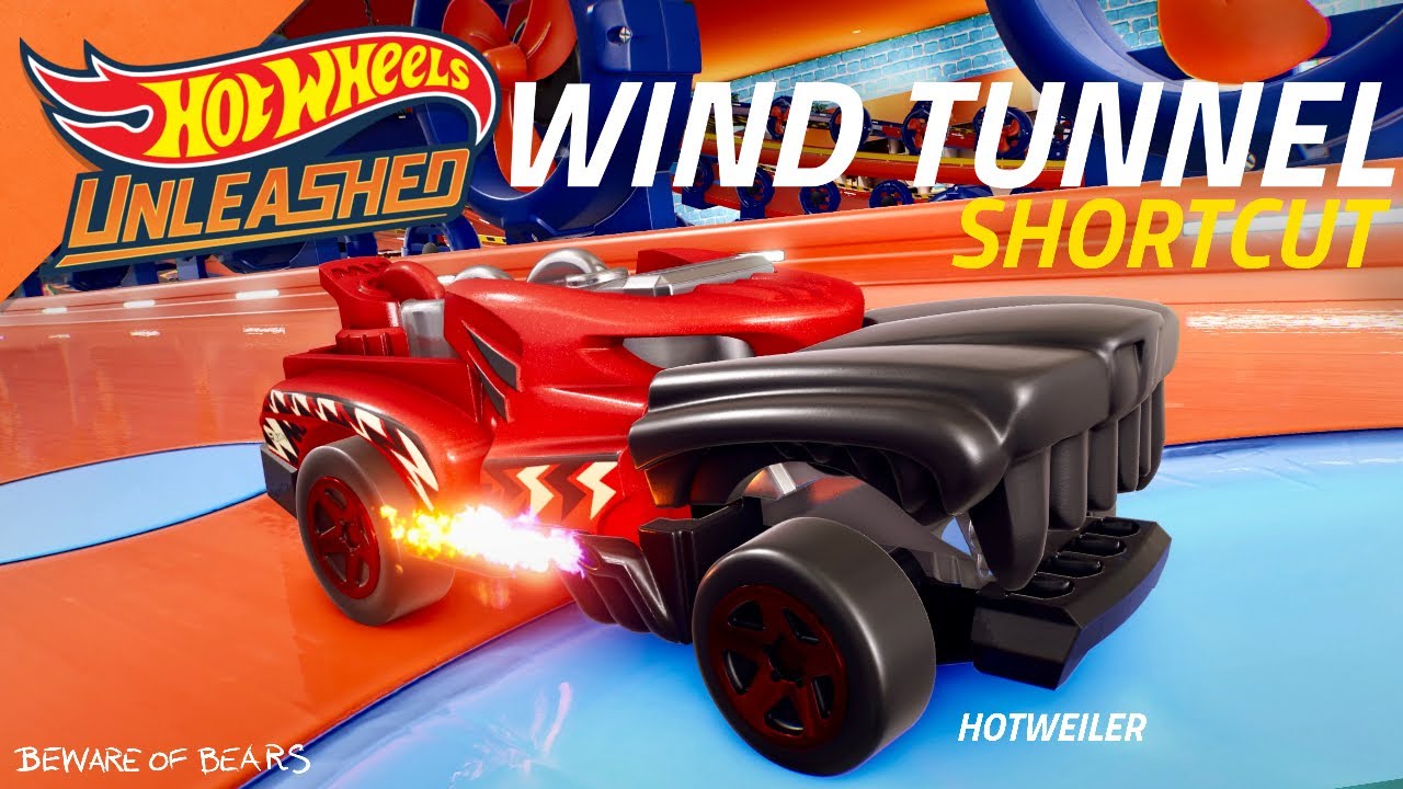 Wind Tunnel Shortcut + Hotweiler | Hot Wheels Unleashed