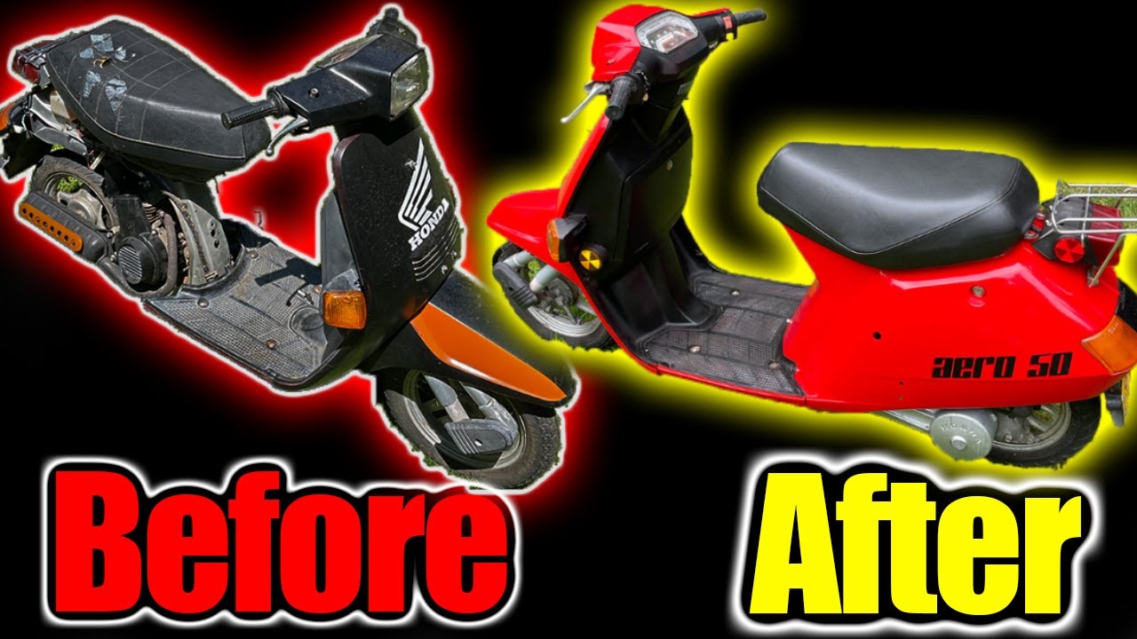 Can We Fix It? 1985 Honda Aero 50! The Greatest 50CC Scooter Ever Made! Rust Oleum spray paint