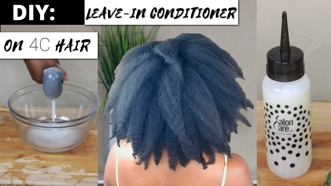 NO MORE DRY HAIR! DIY LEAVE-IN CONDITIONER For 4C Hair -- LENGTH RETENTION