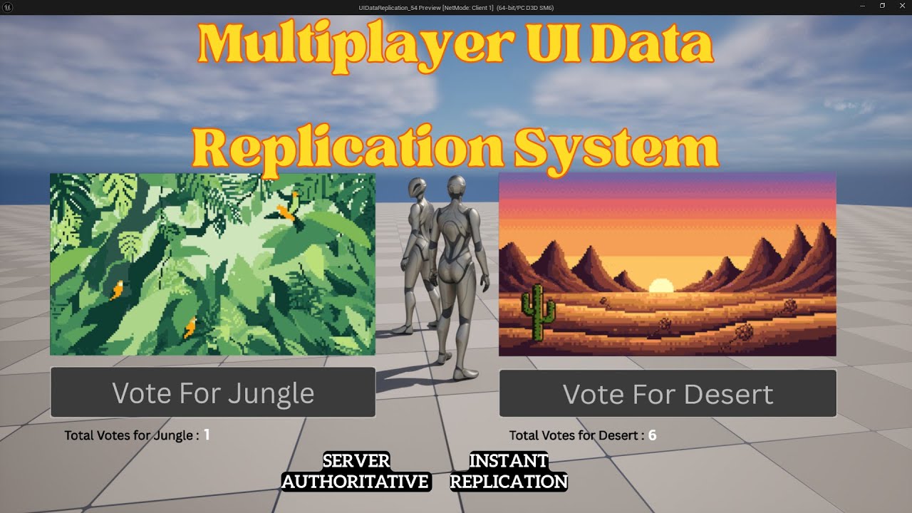 Unreal Engine 5 &ndash; Multiplayer UI Data Replication (Voting System Demo)