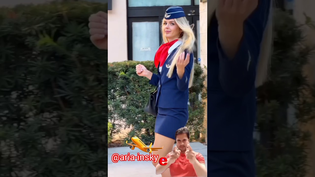 beautiful Air line cabin crew style travel tips flight attendant flight crew, travel vlog, #shorts