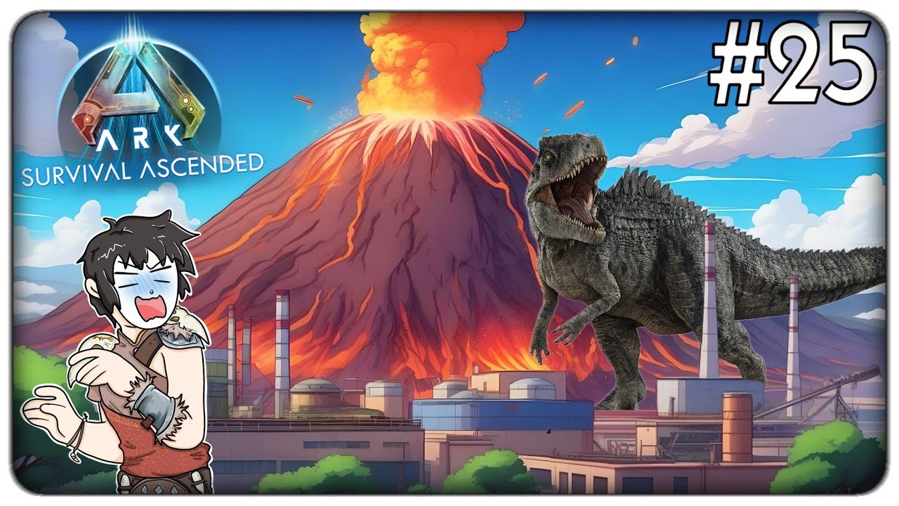 COSTRUIAMO UNA MEGA FABBRICA SOPRA IL VULCANO | ARK Survival Ascended ep.25