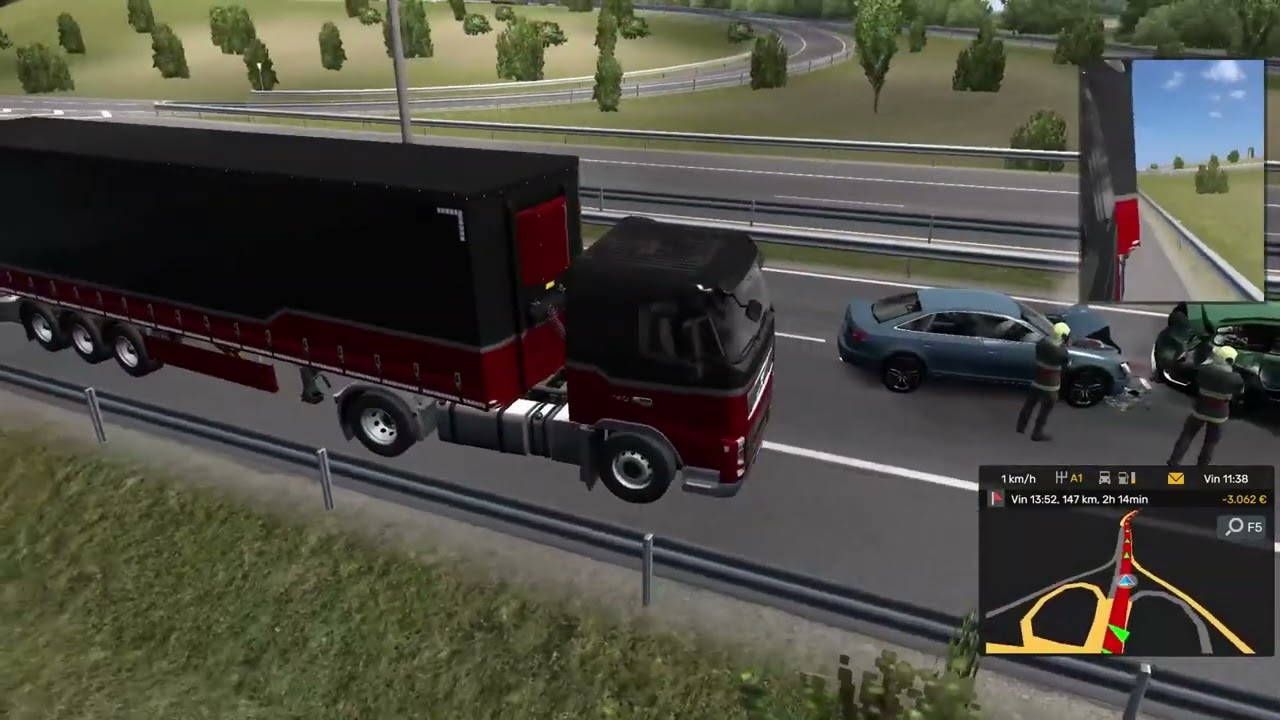 Euro Truck Simulator 2 EP. 17 Ne am luat prima remorca acciedent mare pe autostrada