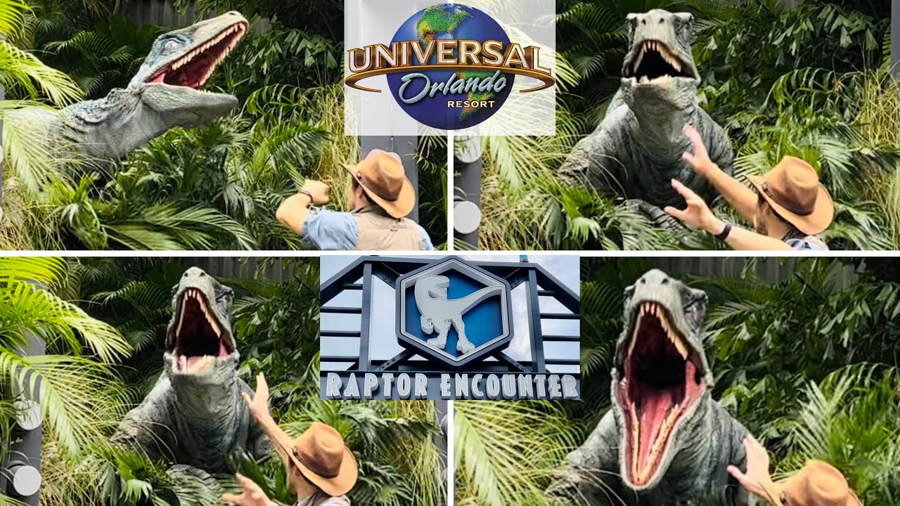 【USF】ヴェロキラプトルと仲良く（？）記念撮影！ラプター・エンカウンター Raptor Encounter @ ユニバーサル スタジオ フロリダ