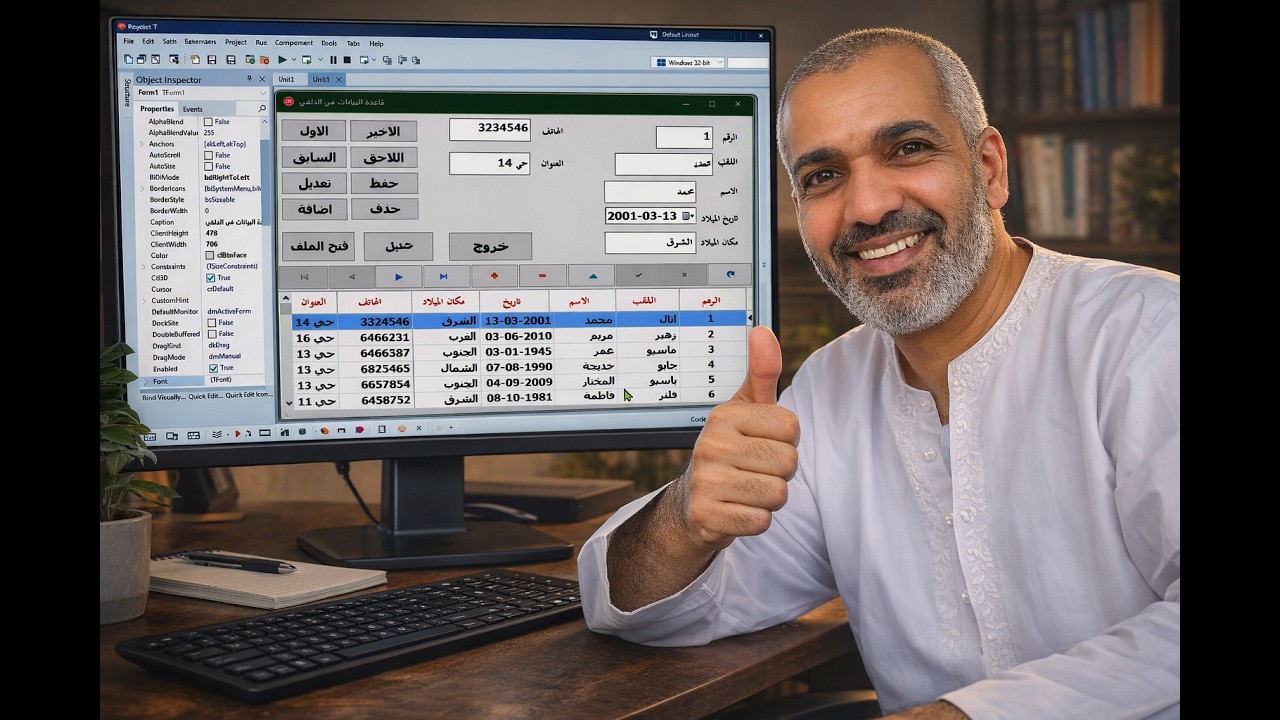 أهم الاكواد للأزرار وكيفية ترتيبها في الدلفي║الجزء الثاني #برمجة #learn #delphi #دلفي #programming