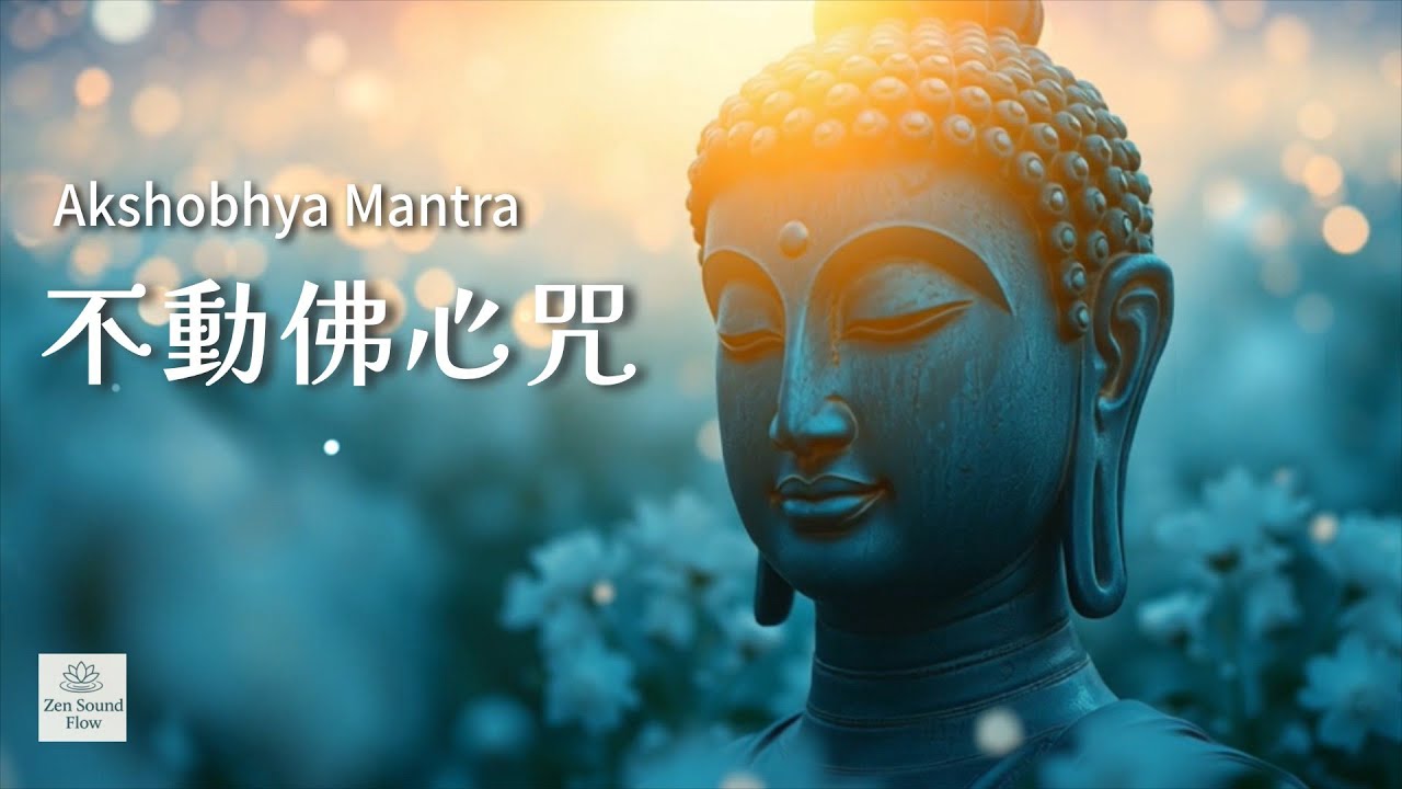 不動佛心咒 (Akshobhya Mantra) ✨ 穩定心念消除業障的藍色頻率｜Deep Calm Meditation