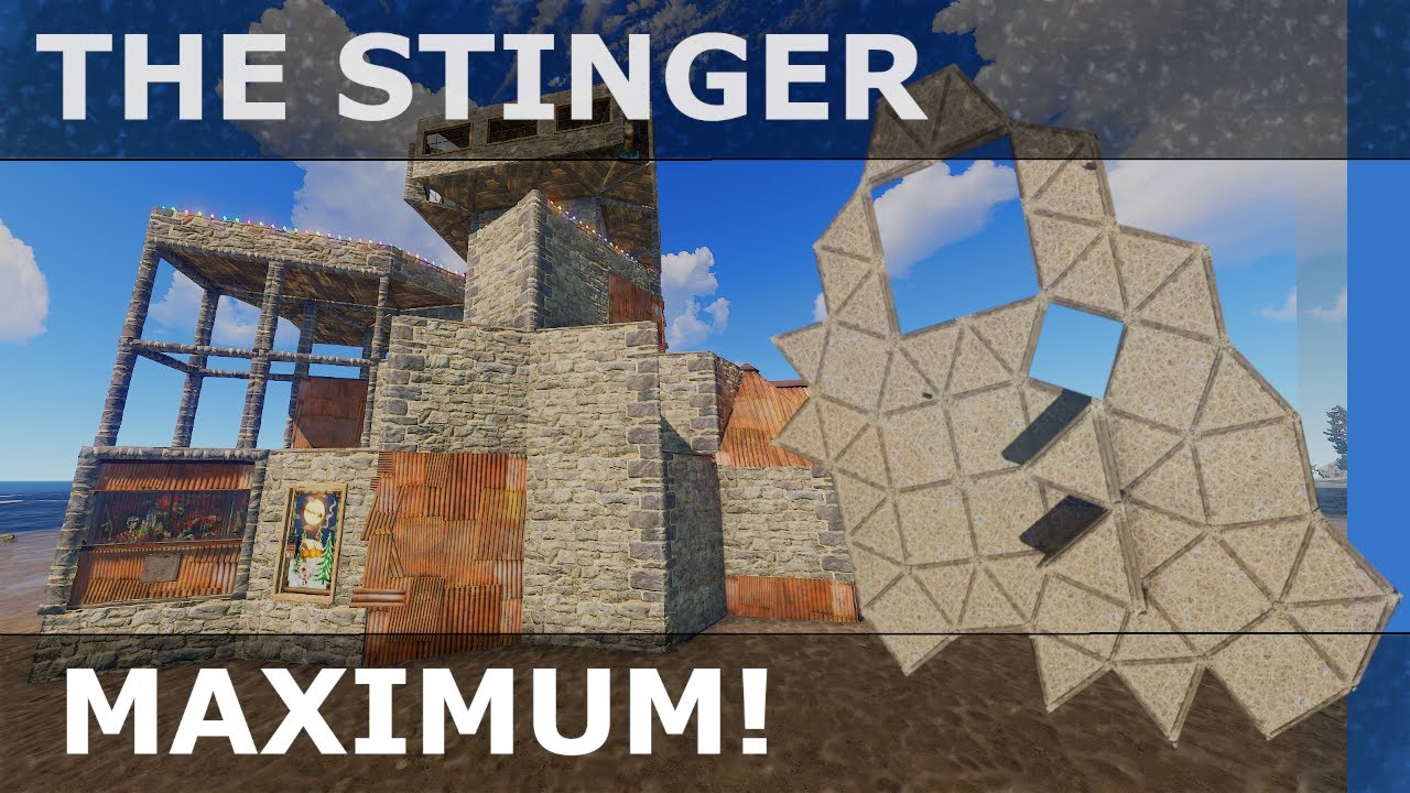 Rust - The Stinger MAXIMUM - Rust Base Design 2021