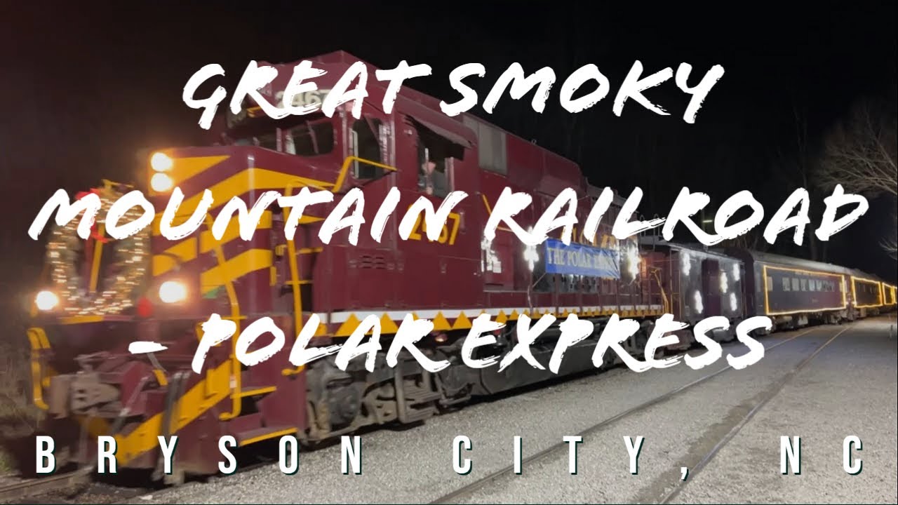 Great Smoky Mountains Railroad Polar Express Christmas Train Ride in Bryson City, North Carolina