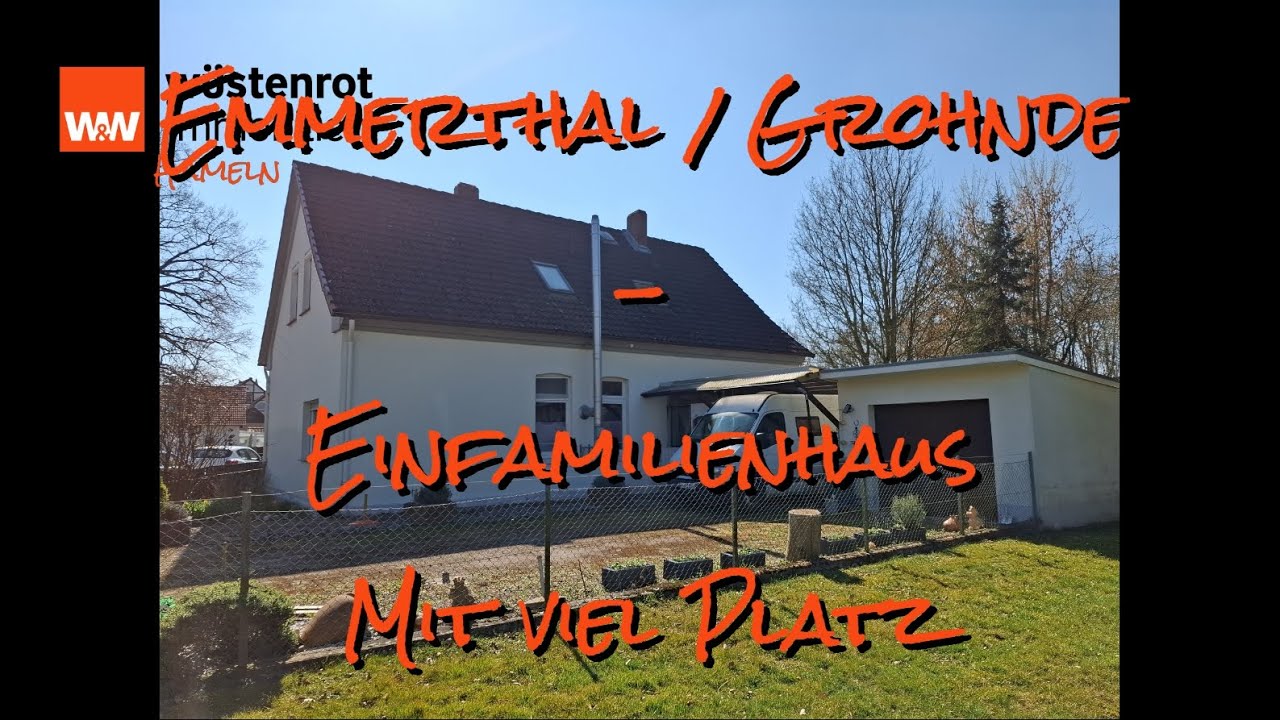 VERKAUFT - Emmerthal / Grohnde - Freistehendes Einfamilienhaus mit großzügigem Platzangebot