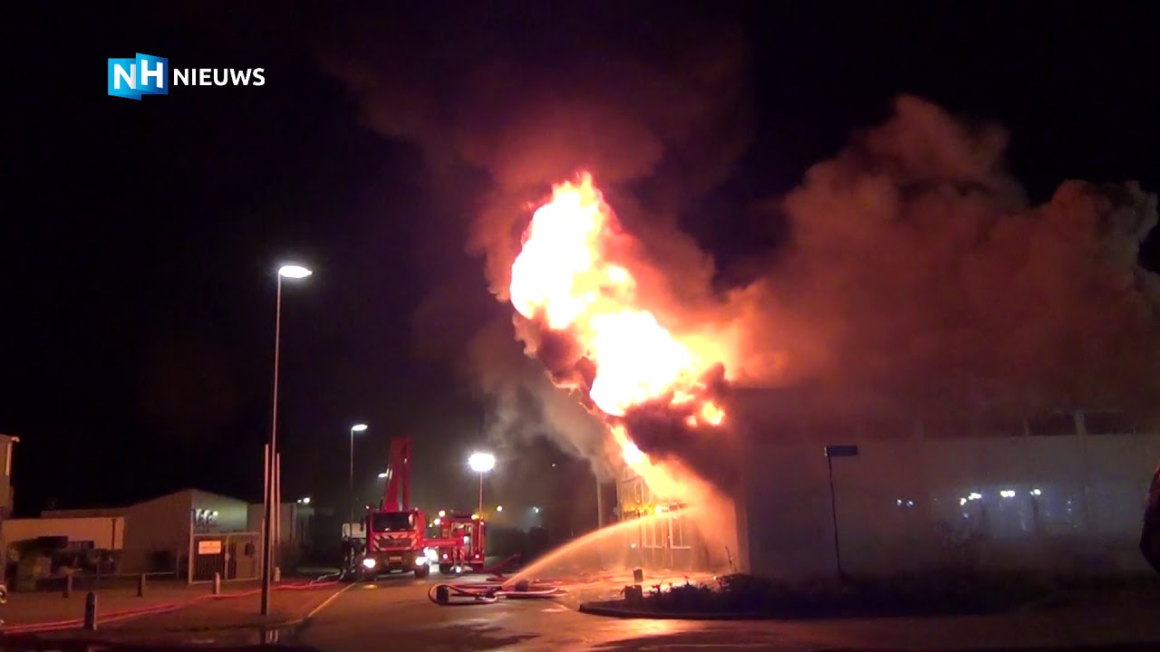 Grote uitslaande brand in Alkmaar