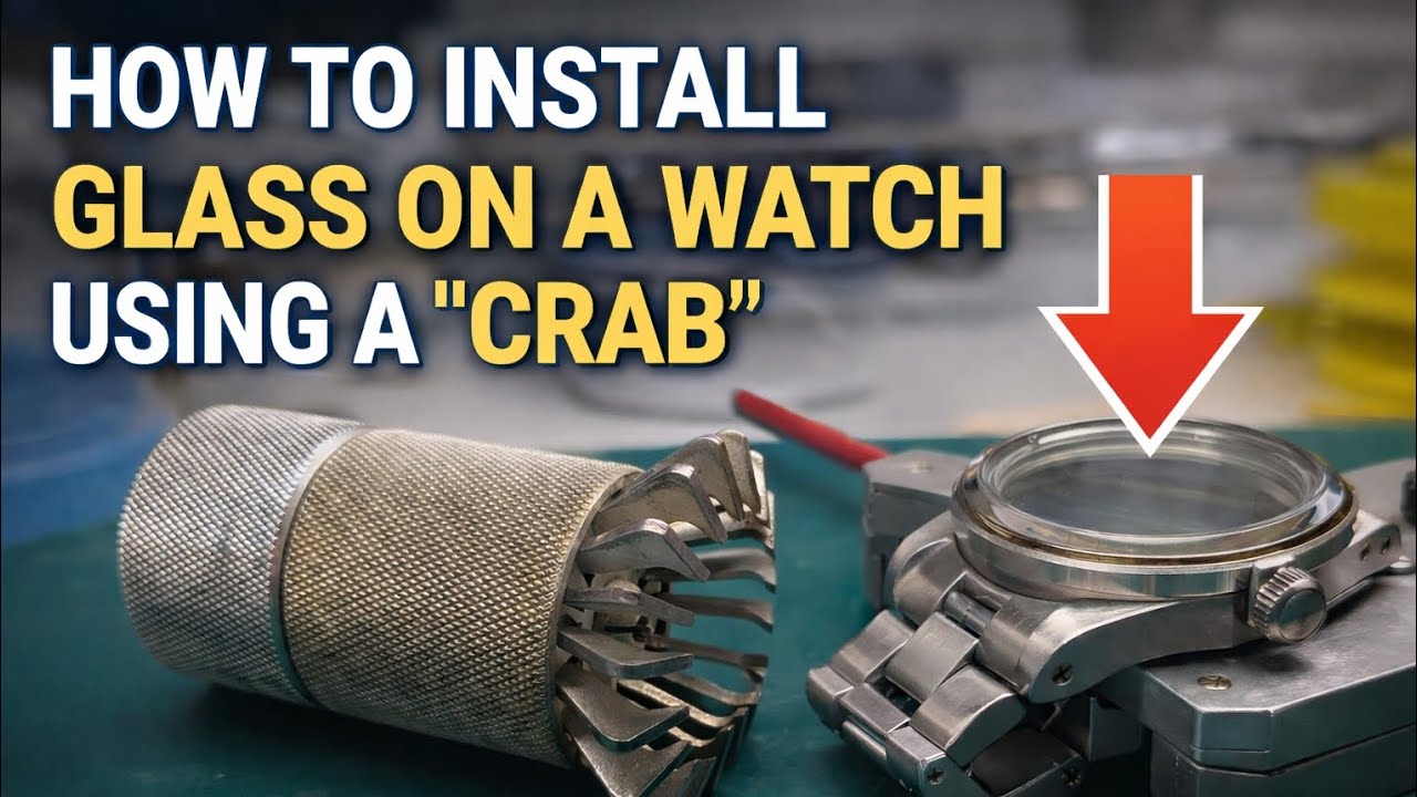 How to Install a Watch Crystal Using a Crab Tool | Watch Repair Tutorial