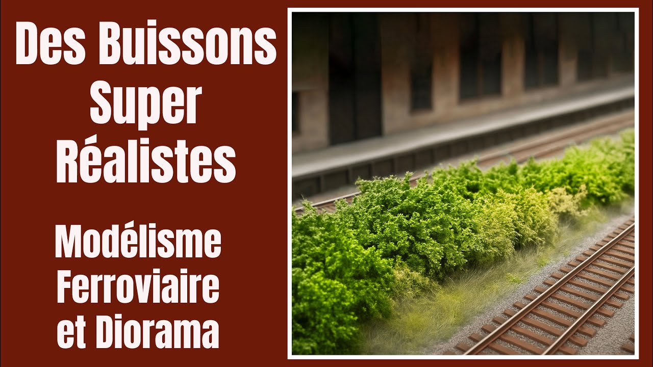 Fabriquez des Buissons Ultra-Réalistes pour Votre Réseau Ferroviaire ou vos dioramas