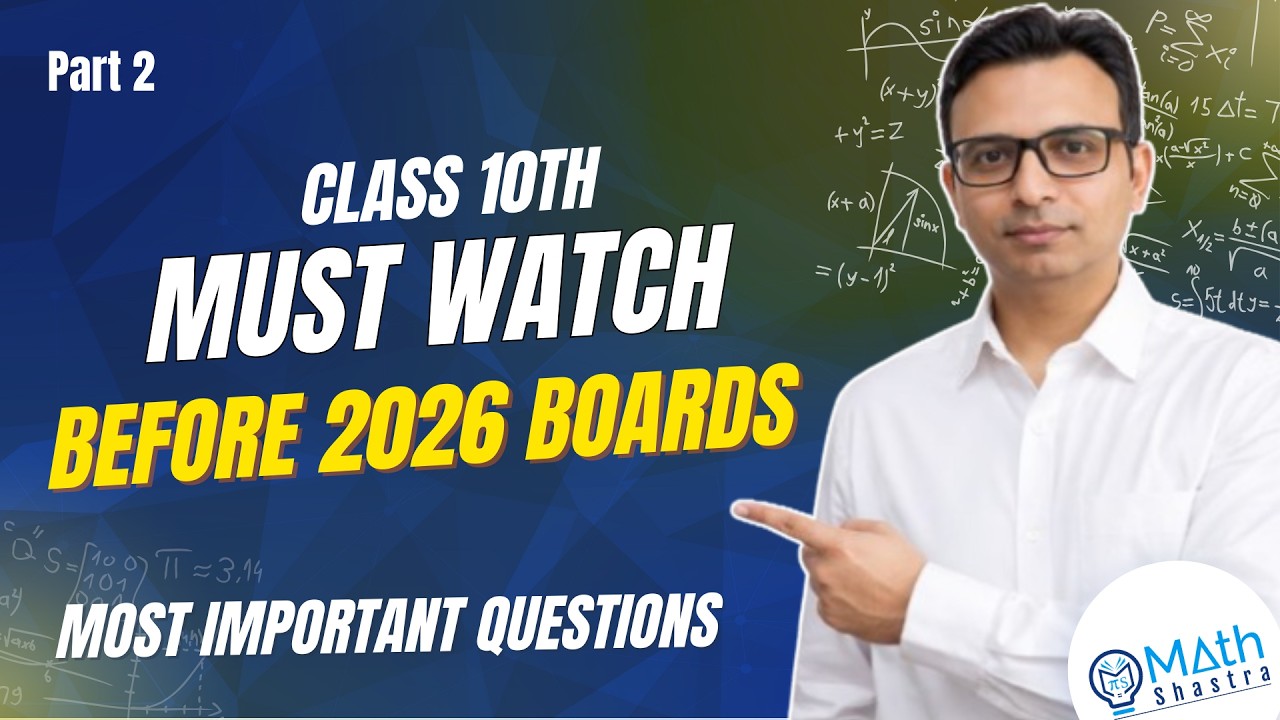 Don’t Skip These Topics 🚨 | Class 10 Board Exam 2026 | Revision Part 2