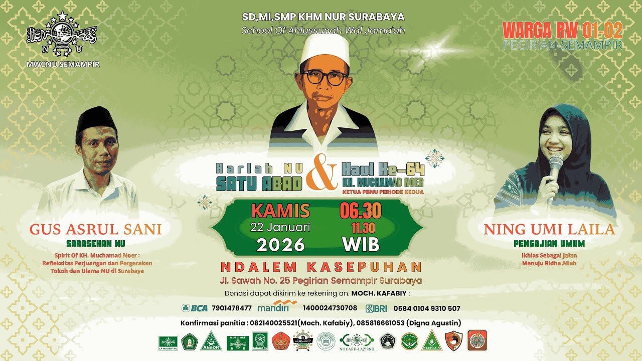 NING UMI LAILA - HARLAH SATU ABAD NU & HAUL KE-64 KH. MUCHAMAD NOER // Kamis, 22 Januari 2026