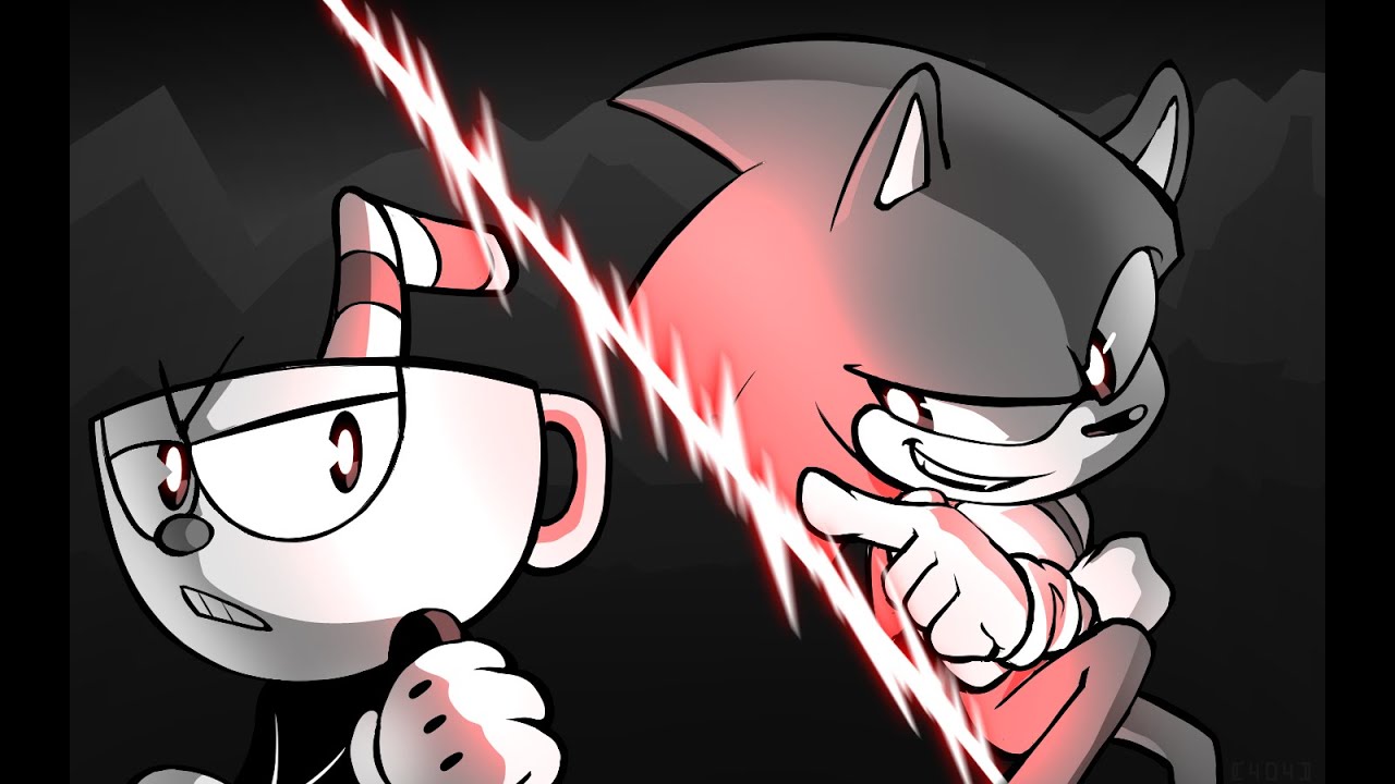 Gaming Cross PILOT (Plush): Sonic vs Cuphead