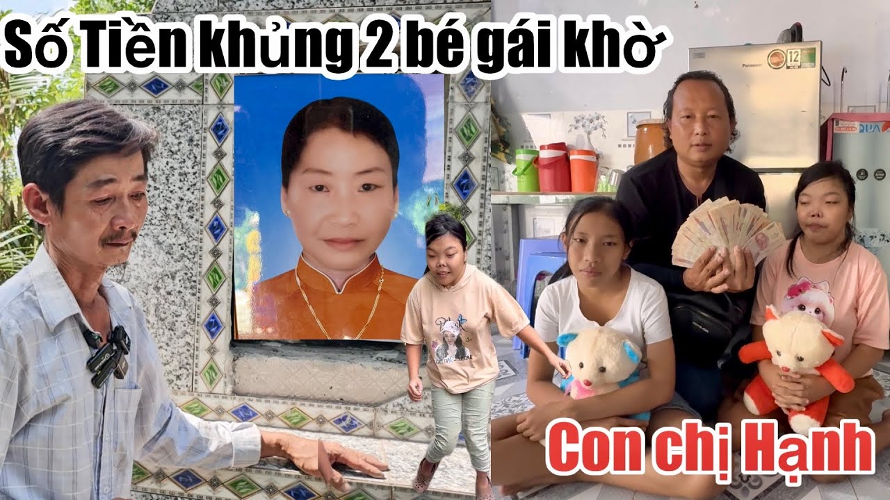 2 bé gái khờ con chị Hạnh khóc Nức Nở khi nhận được số tiền quá lớn từ MTQ