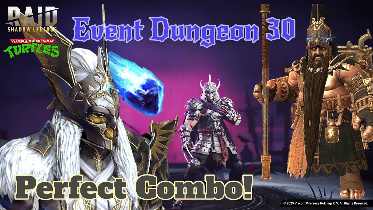 Shredder's Wrath: Event Dungeon 30 | Geo-Islin Combo | Raid: Shadow Legends 