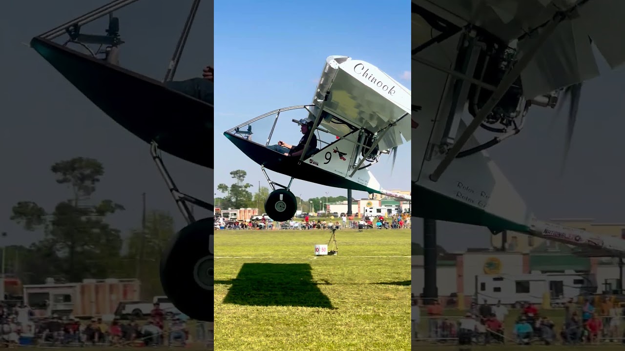 Dan Reynolds&rsquo;s DR Chinook taking off from Swamp SToL