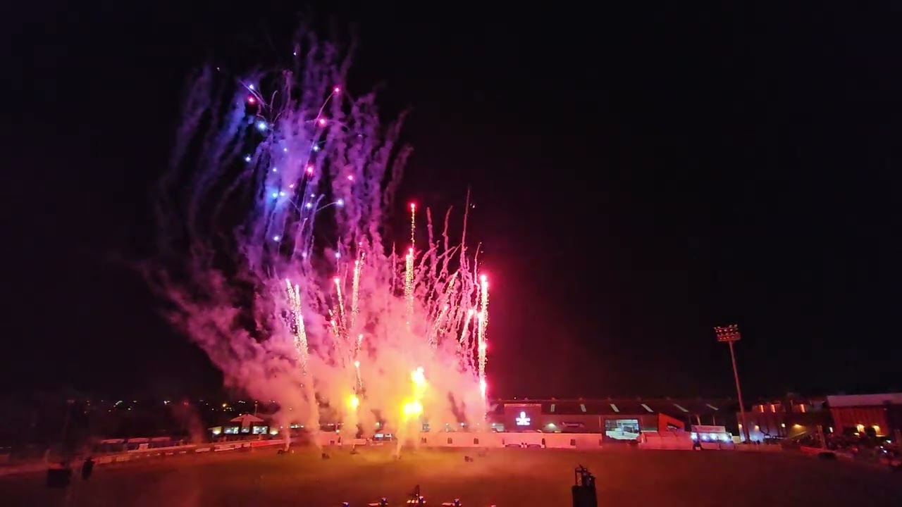 Melbourne Royal Show light show and fireworks, September 27th, 2024.