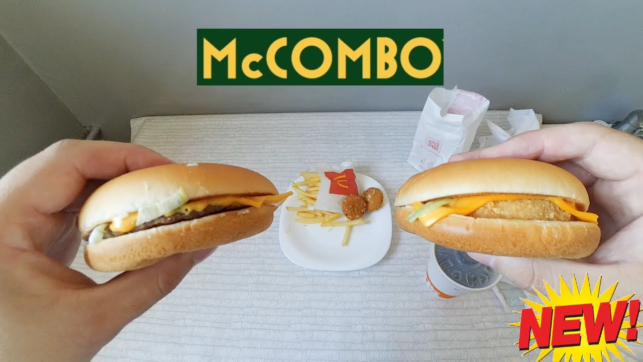 Noul McCOMBO 1+1: Cheddar Beef & Caesar Chicken (MCDONALD'S)
