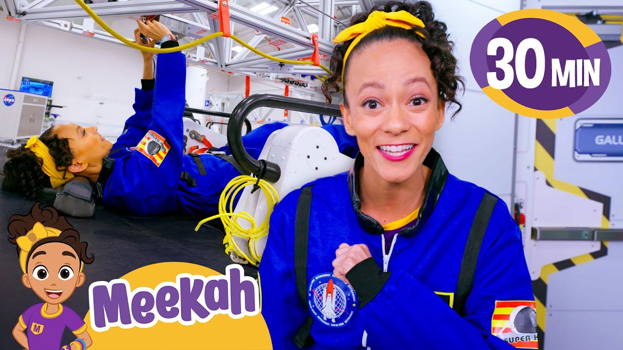 Beoming an Astronaut for a Day!🧑‍🚀⭐ | Blippi & Meekah Challenges and Games for Kids