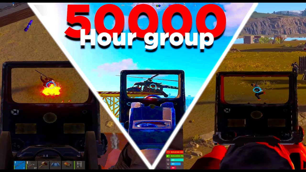 HOW A 50,000 HOUR GROUP CONTROLS OIL RIG AND GETS RAIDED BY ZERGS - Rust