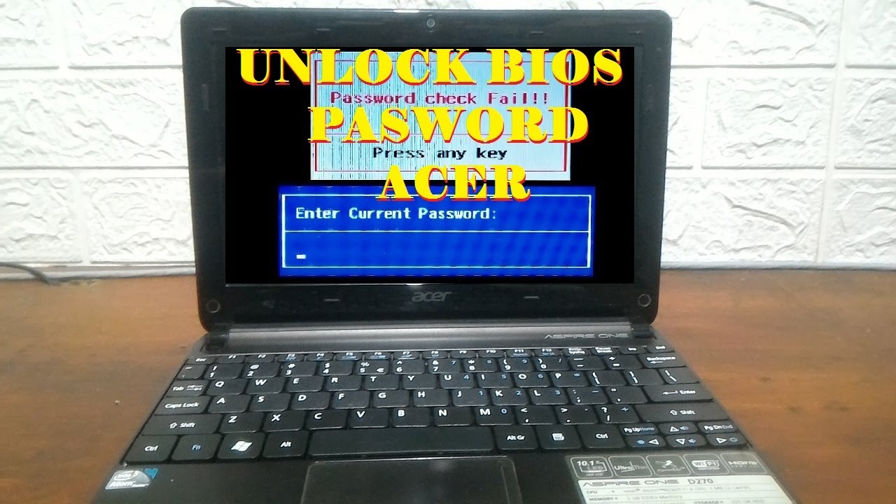 Unlock Bios Pasword Acer d270 Dengan FlashDisk