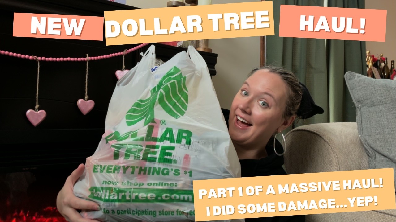 Massive Dollar Tree Haul Part 1 - I did some restocking damage!